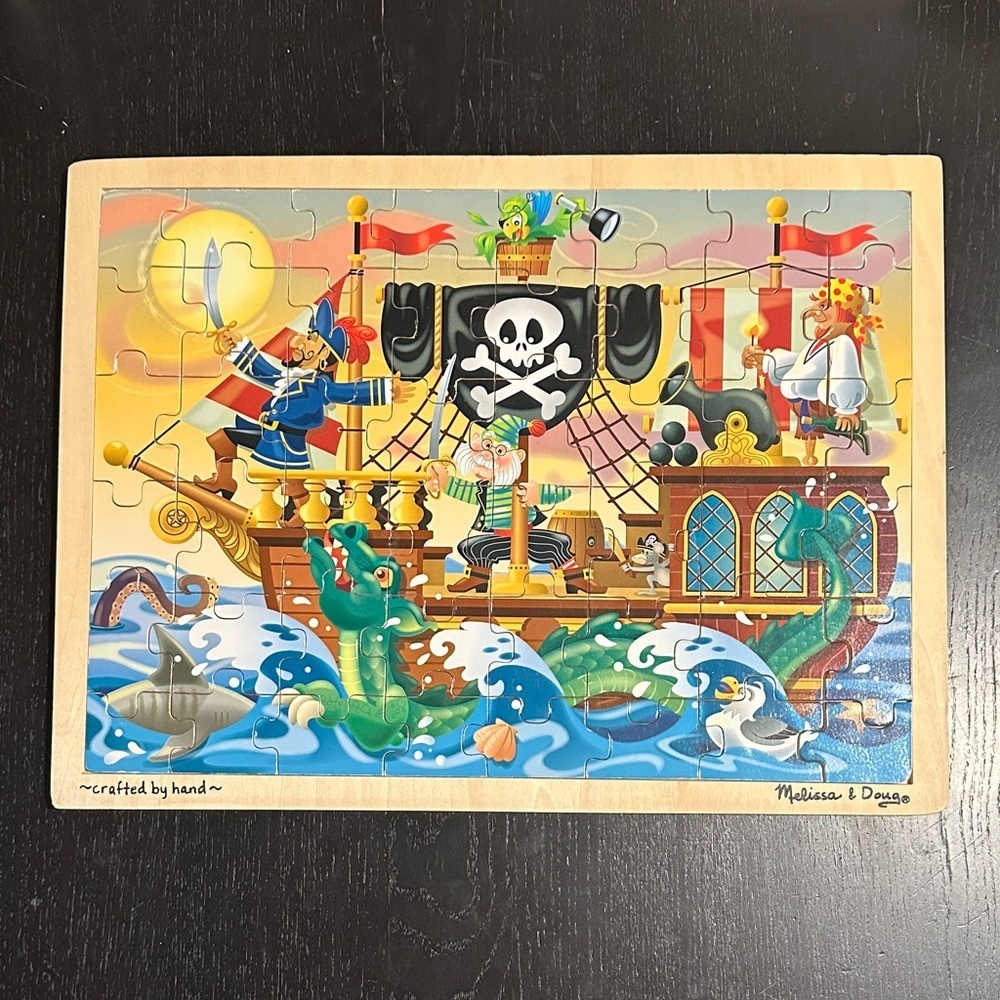 Melissa & Doug Colorful Pirate Ship Puzzle